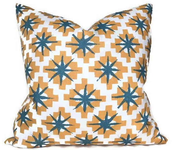 dekowe Starburst Pillow Cover in East Peter Dunham Textiles