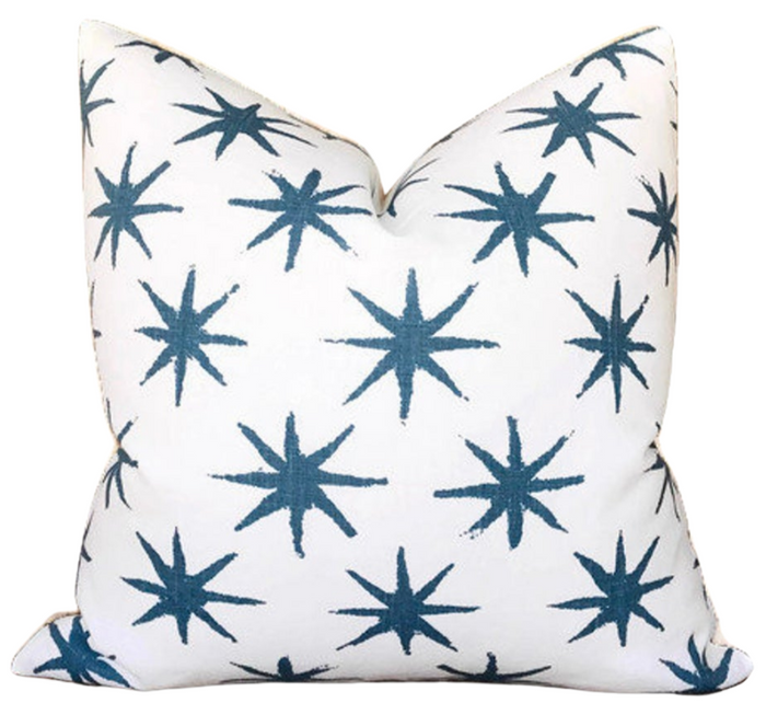 dekowe Starstruck Pillow Cover in Indigo Blue Peter Dunham Textiles
