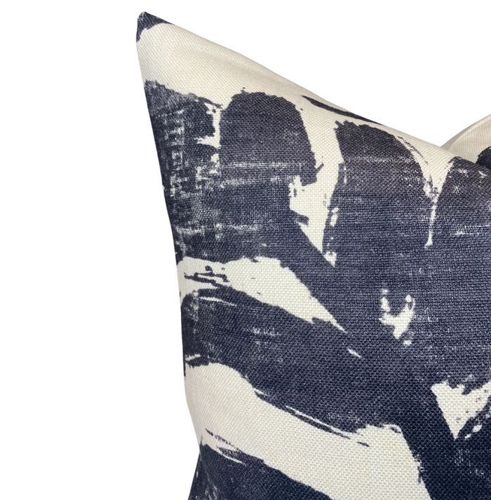 Dekowe Suave Pillow Cover In Charcoal Designer Pillows
