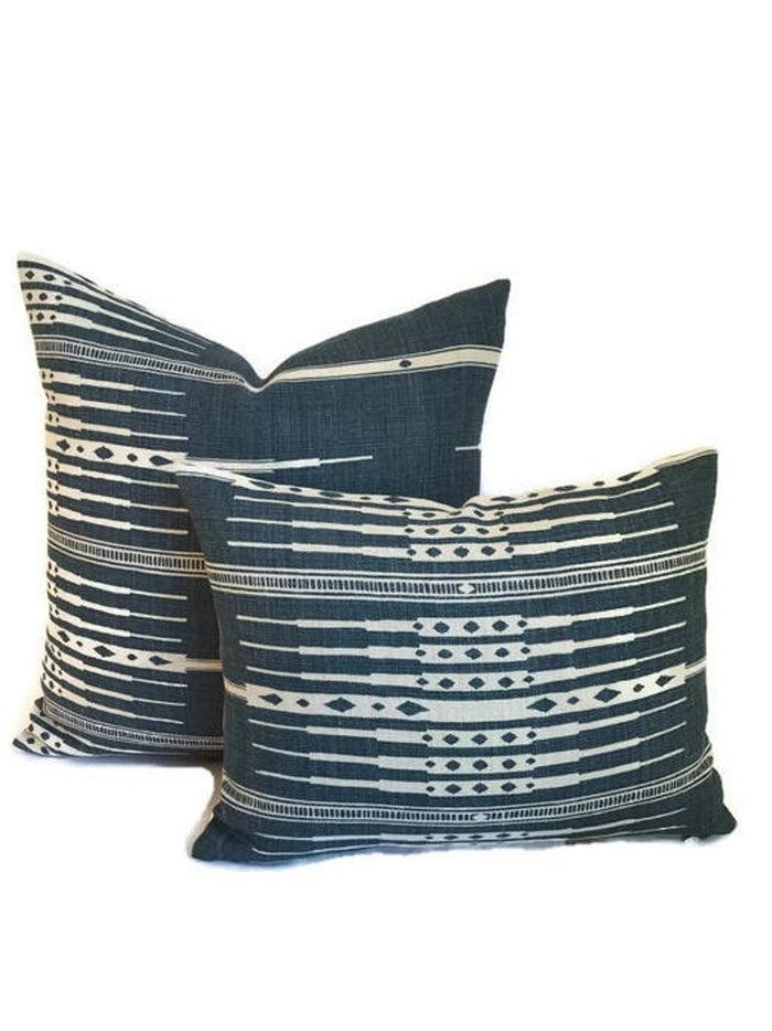 Dekowe Tangiers Pillow Cover In Indigo Peter Dunham Textiles
