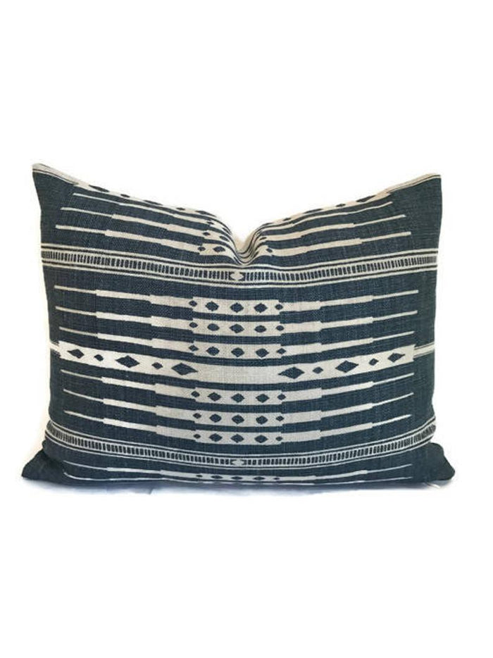Dekowe Tangiers Pillow Cover In Indigo Peter Dunham Textiles