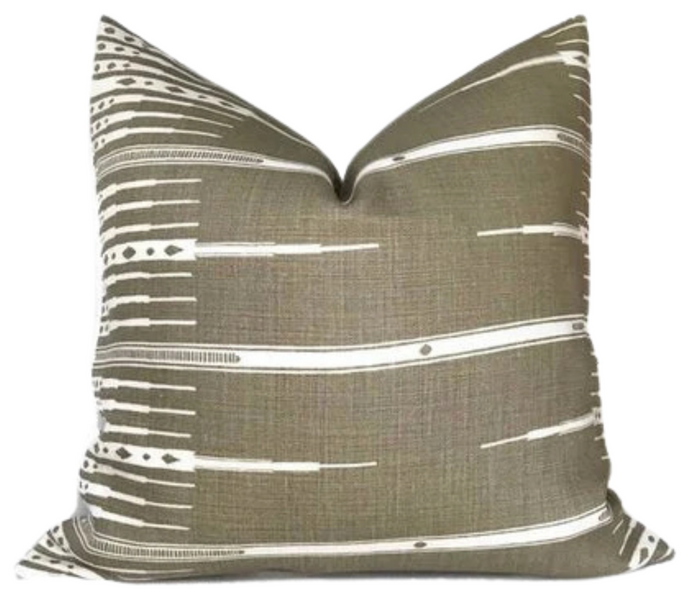dekowe Tangiers Pillow Cover in Stone Peter Dunham Textiles