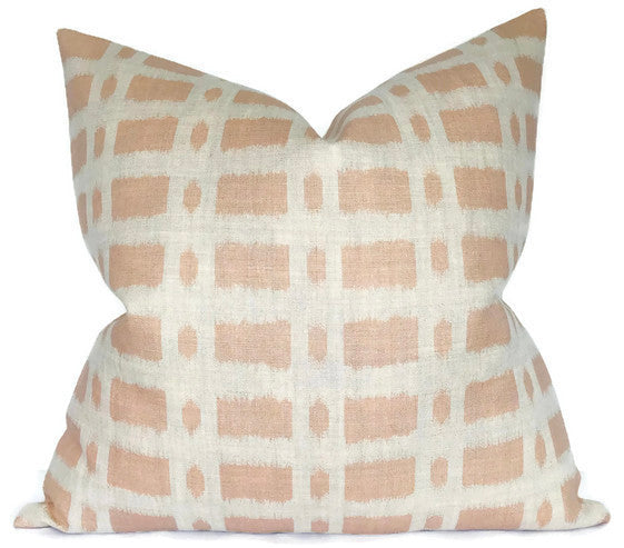 dekowe Townline Pillow Cover in Pink Schumacher Textiles