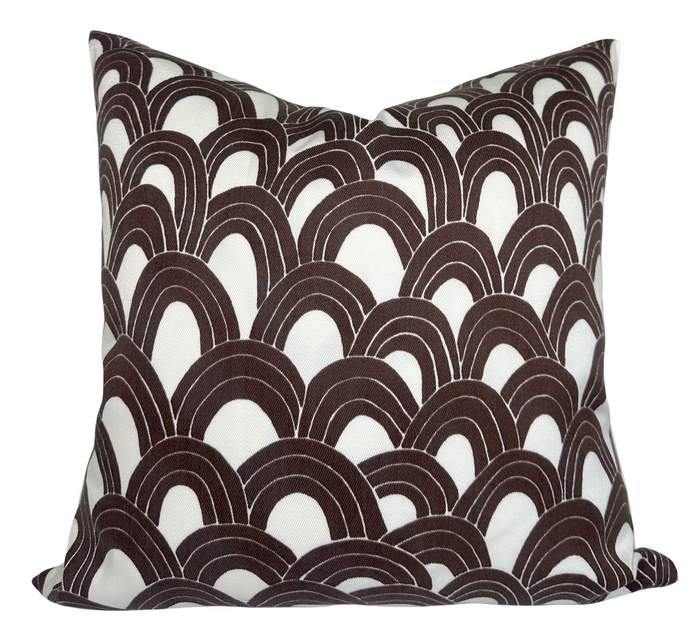 dekowe Trina Turk Outdoor Arches Pillow Cover in Java