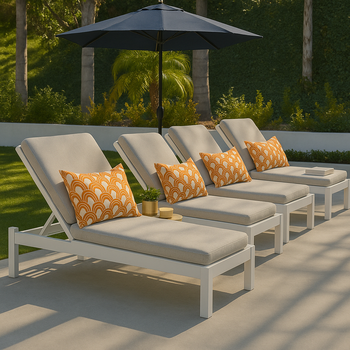 Dekowe Trina Turk Outdoor Arches Pillow Cover In Orange