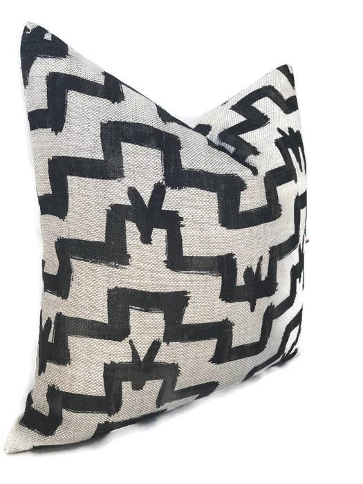 Dekowe Tulah Pillow Cover In Black Designer Pillows