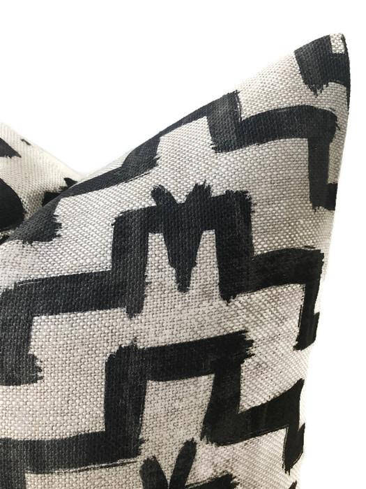 Dekowe Tulah Pillow Cover In Black Designer Pillows