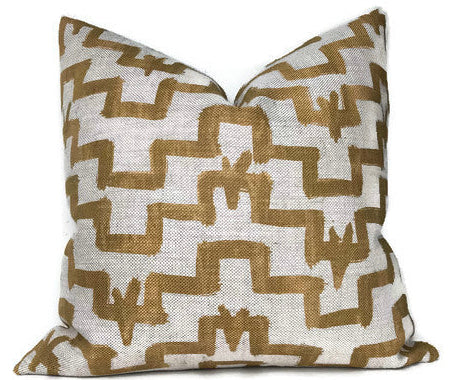dekowe Tulah Pillow Cover in Mustard Designer Pillows