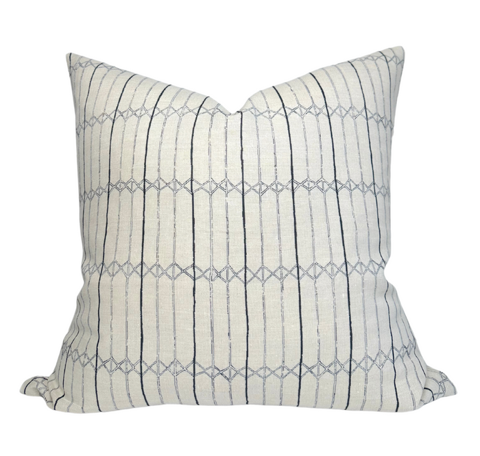 dekowe Twine Pillow Cover in Indigo Blue McLaurin + Piercy Textiles