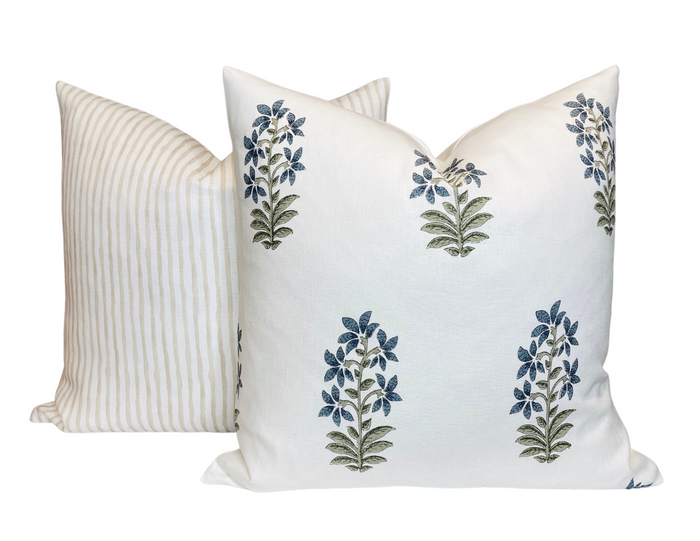 Dekowe Udaipur Pillow Cover In Indigo Peter Dunham Textiles