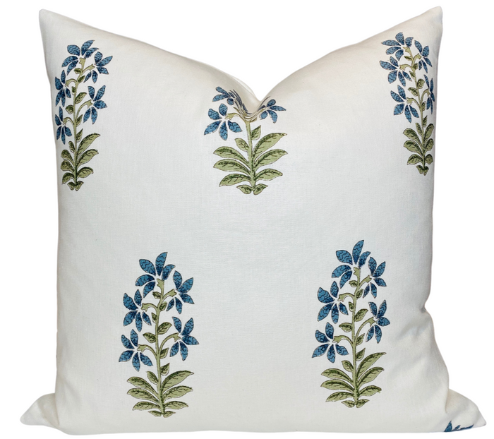 dekowe Udaipur Pillow Cover in Indigo Peter Dunham Textiles