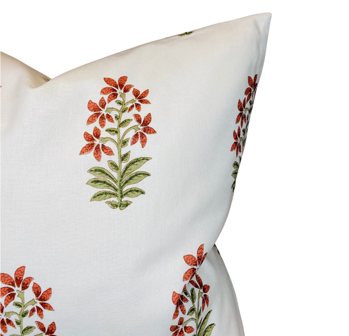 Dekowe Udaipur Pillow Cover In Red Peter Dunham Textiles