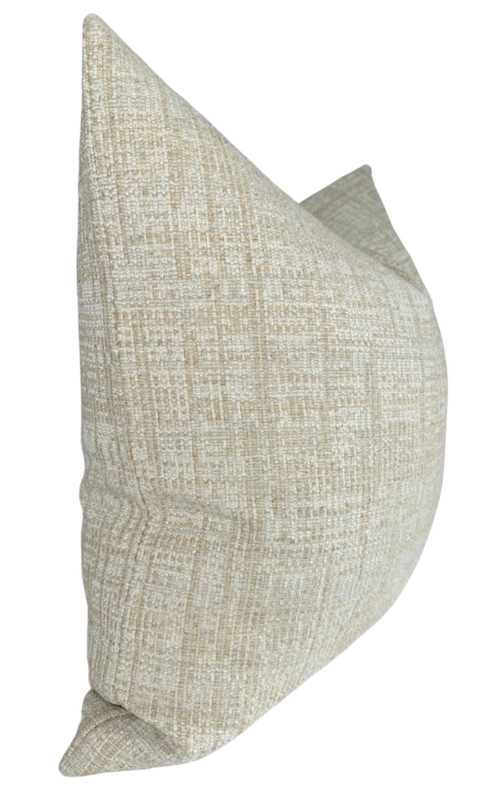Dekowe Umbra Pillow Cover In Sand Indoor Outdoor Pillows