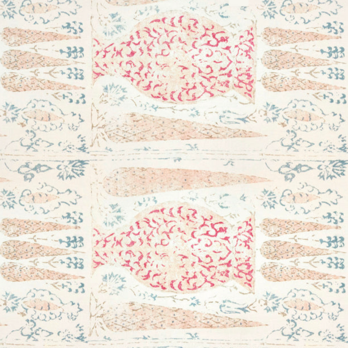 Dekowe Vasari Pillow Cover In Blue + Pink Penny Morrison Textiles