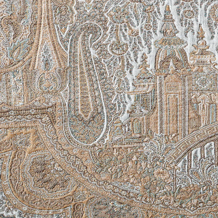 dekowe Victoria Pillow Cover in Antique Gold de Le Cuona Textiles