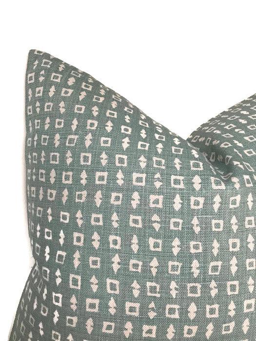 Dekowe Wabi Pillow Cover In Ocean Peter Dunham Textiles