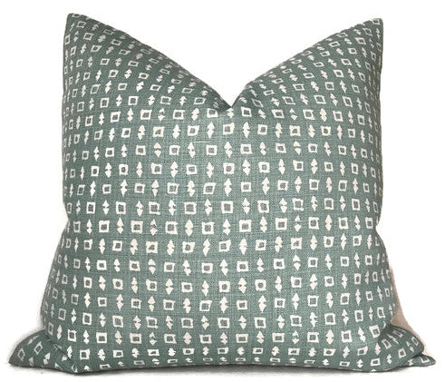 dekowe Wabi Pillow Cover in Ocean Peter Dunham Textiles