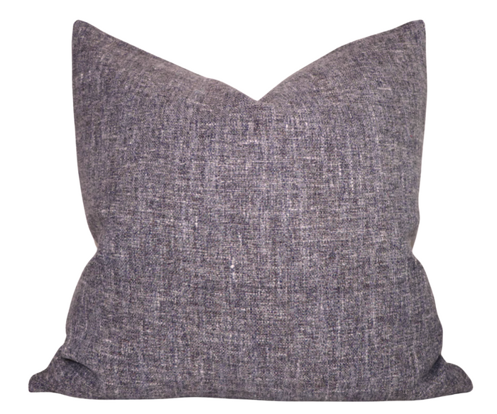 dekowe Wool Blend Pillow Cover in Grape Purple Kirby Design Textiles