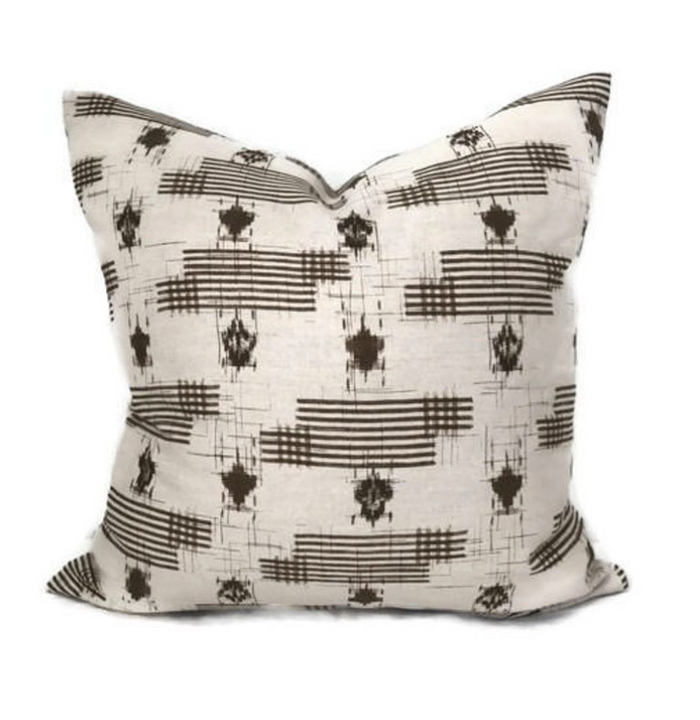 dekowe Yamah Pillow Cover in Brown Designer Pillows