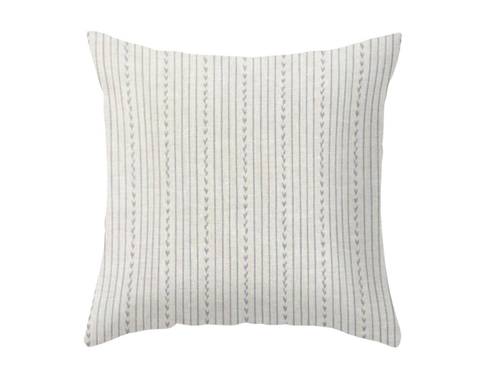 dekowe Yucatan Stripe Pillow Cover in Mineral McLaurin + Piercy Textiles