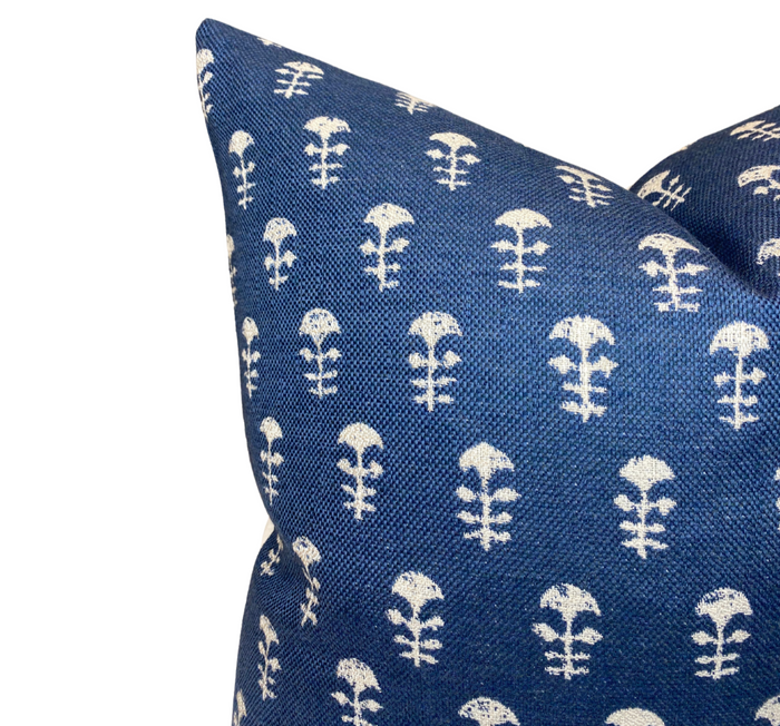 Dekowe Yukka Woven Pillow Cover In Atlantic Blue Walter G Textiles