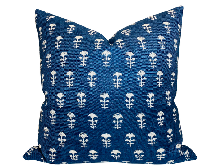 dekowe Yukka Woven Pillow Cover in Atlantic Blue Walter G Textiles