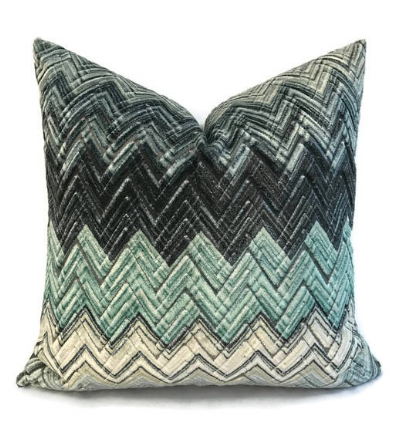 dekowe Zenith Velvet Pillow Cover in Jasper Black Edition Textiles