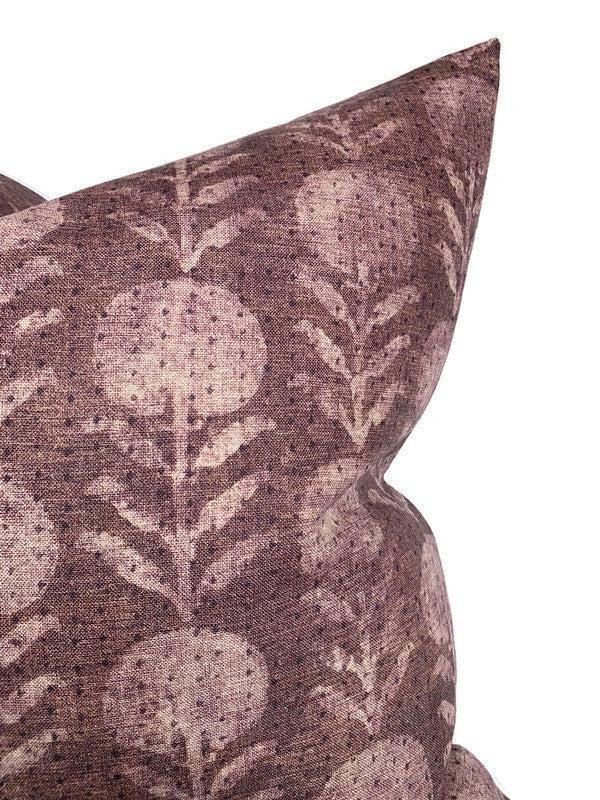 Dekowe Zinnia Pillow Cover In Berry McLaurin + Piercy Textiles