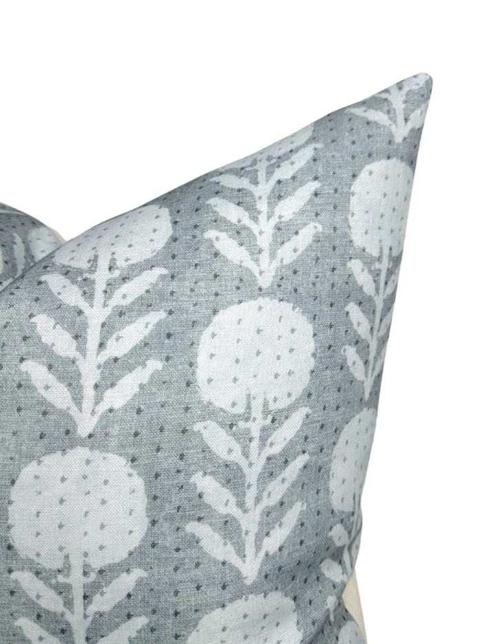 Dekowe Zinnia Pillow Cover In Mineral McLaurin + Piercy Textiles