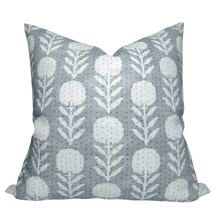 dekowe Zinnia Pillow Cover in Mineral McLaurin + Piercy Textiles