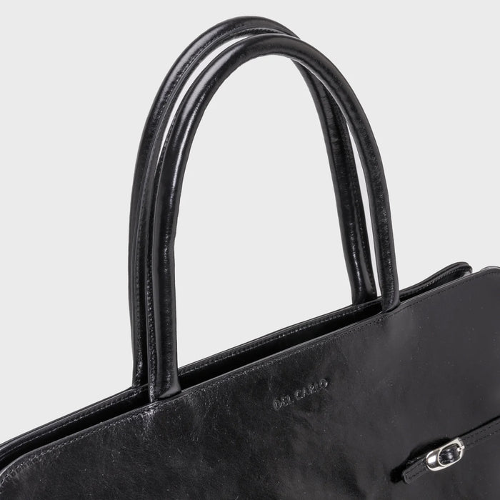 Del Carlo ALIDA - Shoulder Bag In Black Leather - DEL CARLO