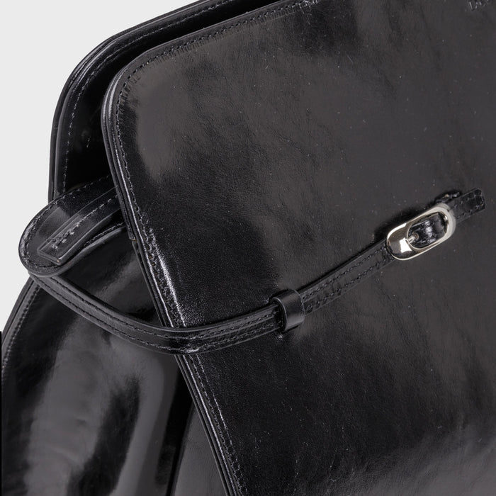 Del Carlo ALIDA - Shoulder Bag In Black Leather - DEL CARLO