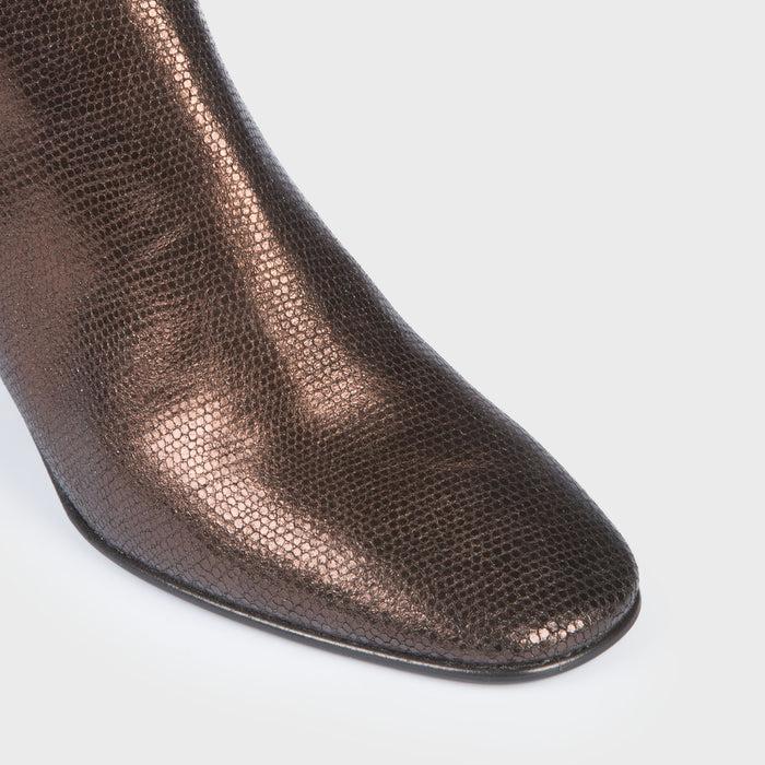 Del Carlo AREN 11020 - Bronze Leather Ankle Boots - Del Carlo