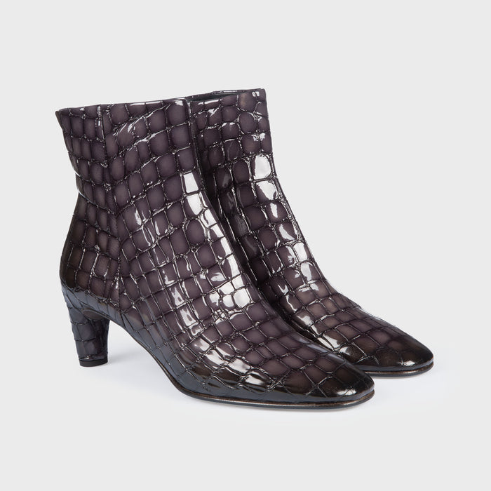 Del Carlo AREN 11020 - Grey Leather Ankle Boots - Del Carlo