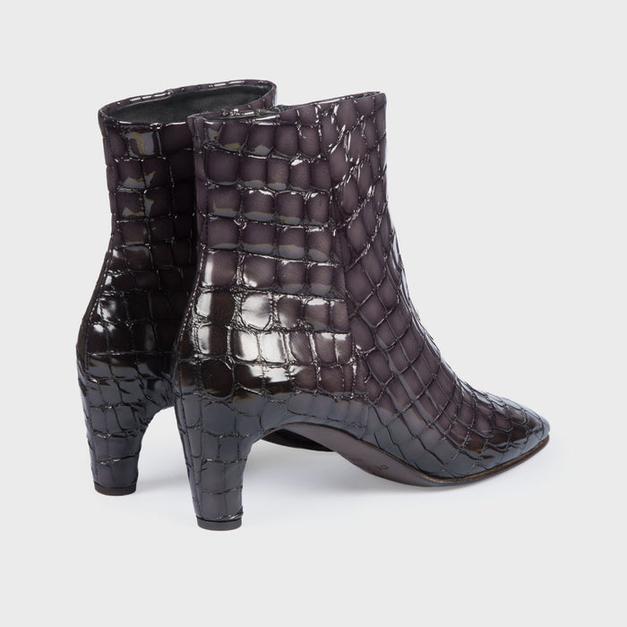 Del Carlo AREN 11020 - Grey Leather Ankle Boots - Del Carlo