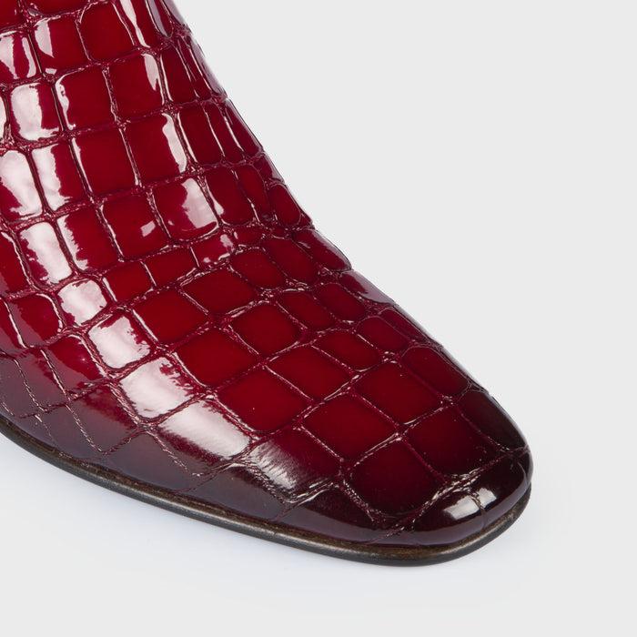 Del Carlo AREN 11020 - Red Leather Ankle Boots - Del Carlo