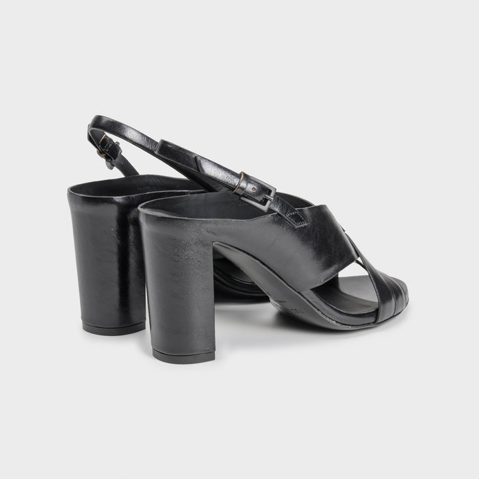 Del Carlo ATENE 11921 - High Heeld Sandals In Leather With Strap - Del Carlo