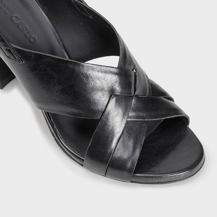 Del Carlo ATENE 11921 - High Heeld Sandals In Leather With Strap - Del Carlo