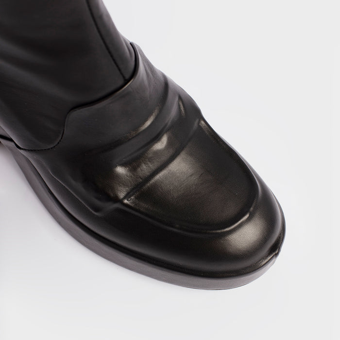 Del Carlo BERLINO 11427 - Black Leather Ankle Boots - Del Carlo