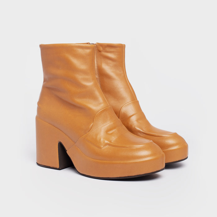 Del Carlo BERLINO 11427 - Brown Leather Ankle Boots - Del Carlo