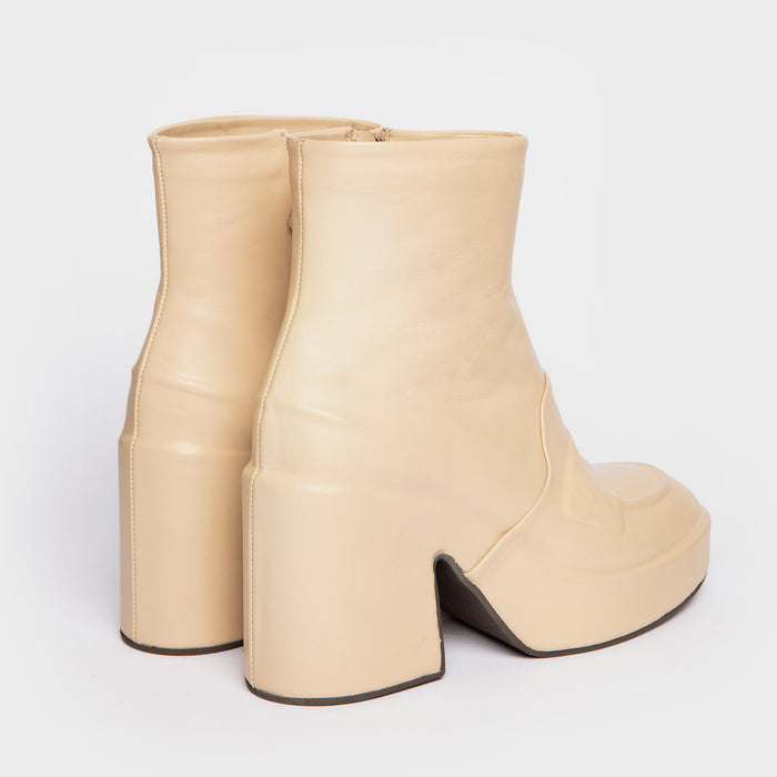 Del Carlo BERLINO 11427 - Sand Leather Ankle Boots - Del Carlo