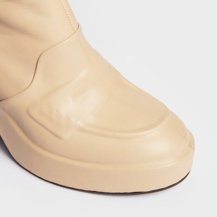 Del Carlo BERLINO 11427 - Sand Leather Ankle Boots - Del Carlo