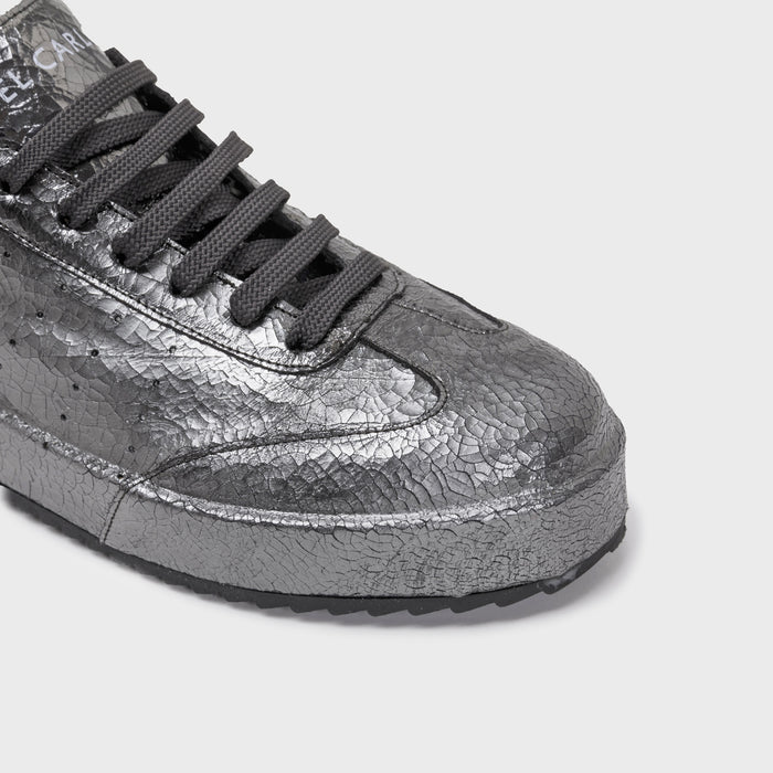 Del Carlo BLADE 11833 - Silver Leather Sneakers - DEL CARLO