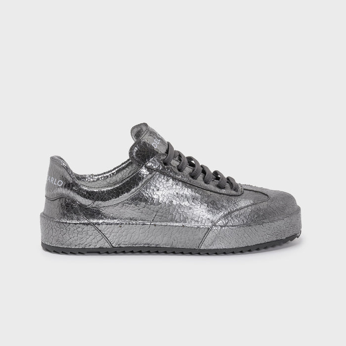 del carlo BLADE 11833 - Silver leather sneakers - DEL CARLO del carlo BLADE 11833 - Silver leather sneakers - DEL CARLO