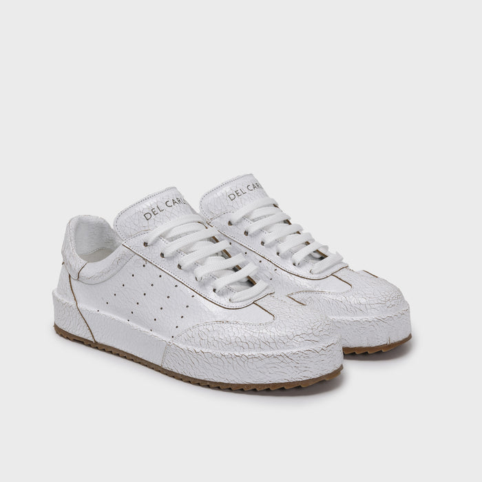 Del Carlo BLADE 11833 - White Leather Sneakers - DEL CARLO