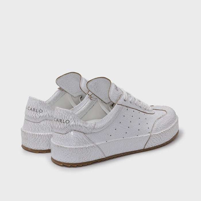 Del Carlo BLADE 11833 - White Leather Sneakers - DEL CARLO