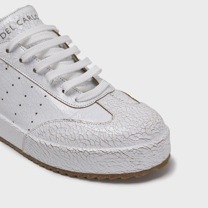 Del Carlo BLADE 11833 - White Leather Sneakers - DEL CARLO