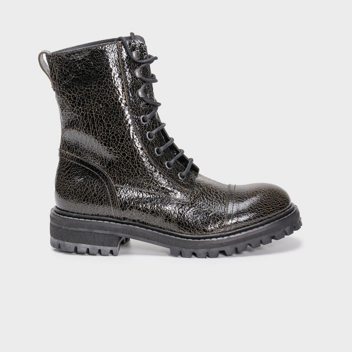 del carlo CORTINA 11601 - Black leather biker boots - Del Carlo del carlo CORTINA 11601 - Black leather biker boots - Del Carlo