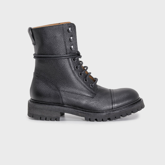 del carlo CORTINA 11601 - Black leather biker boots - Del Carlo del carlo CORTINA 11601 - Black leather biker boots - Del Carlo