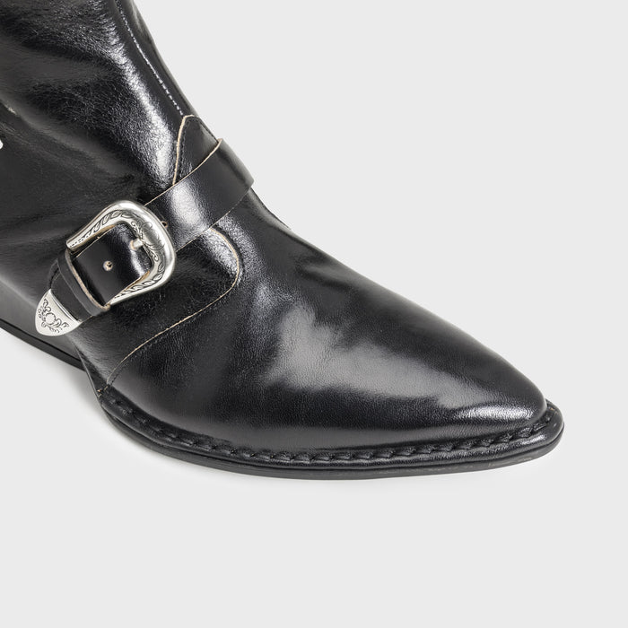 Del Carlo CRIO 11812 - Texan Ankle Boots With Buckles - DEL CARLO